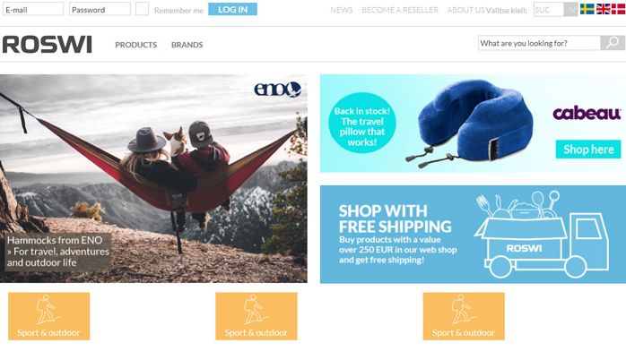 Roswi AB lanserar B2B-webbshop för finska återförsäljare