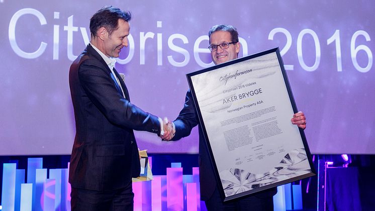 Aker Brygge vandt Cityprisen 2016