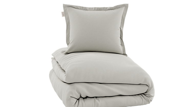 CURA Satina Duvet Cover + Pillowcase Light Sand