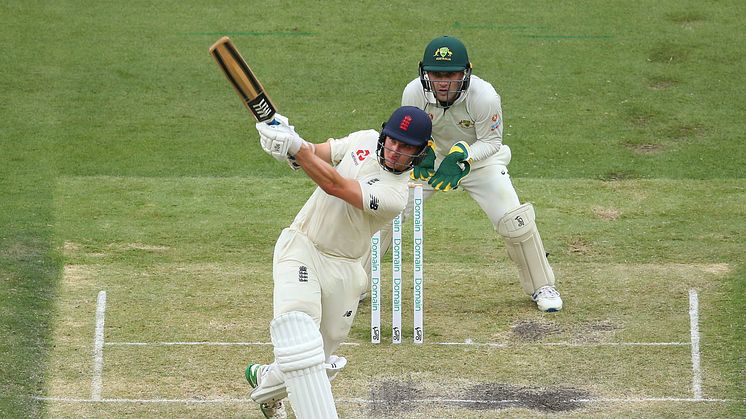 James Bracey on the attack against Australia A at the MCG (Getty Sports)