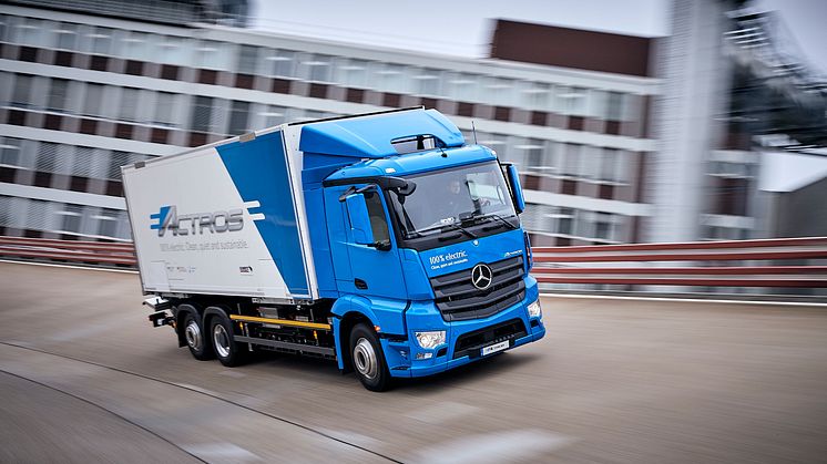 Mercedes-Benz eldrivna lastbil – eActros