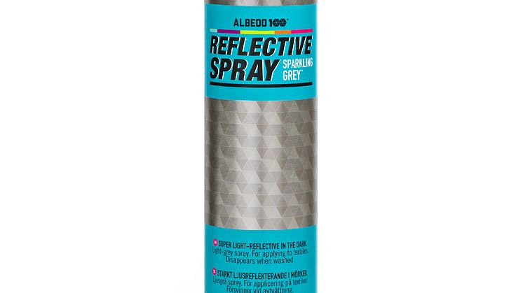 Reflexspray för kläder, osynlig reflex.