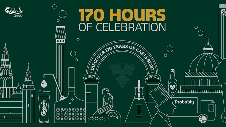 Carlsberg firar 170 år under 170 timmar