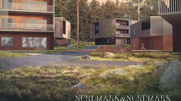 lindbäcks kommer att bygga 60 bostadsrätter på Martin Ljungs knabbe i Luleå. Arkitekt Nordmark & Nordmark. 