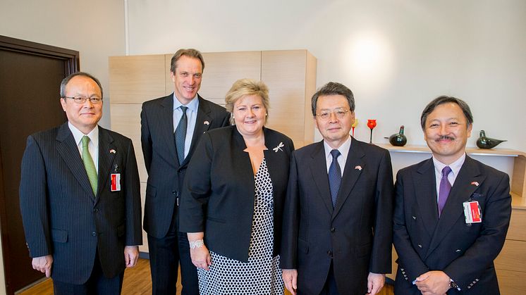 Mitsubishi Corporation CEO meets with Erna Solberg 