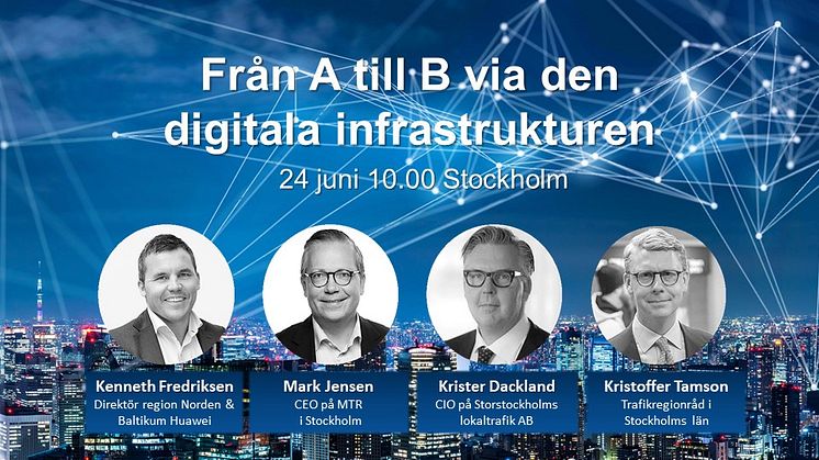 ​​​​​​​Dagens industri livesänder webinar med Huawei