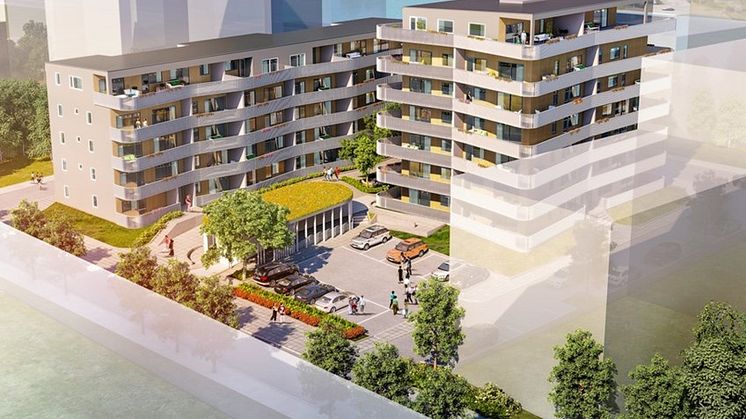 Ny byggs HSB brf Vågen i Halmstad
