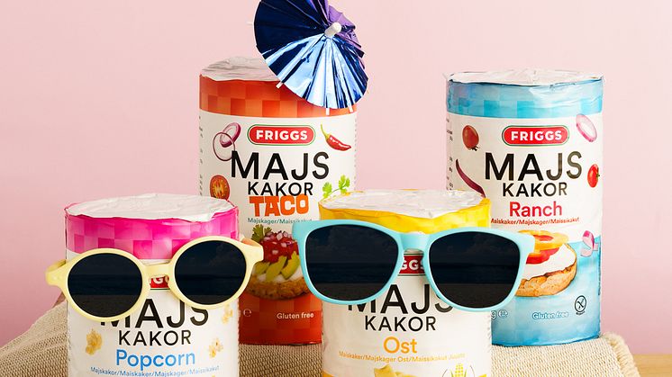 Friggs maissi- ja riisikakut kesäretkille ja välipalaksi 