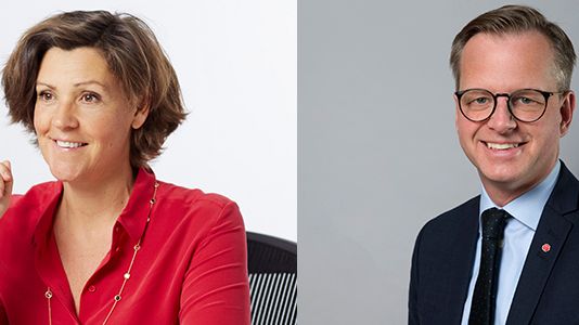 Lottie Knutson, inspiratör, och Mikael Damberg, Sveriges närings- och innovationsminister medverkar på Business Arena Göteborg den 10 april.
