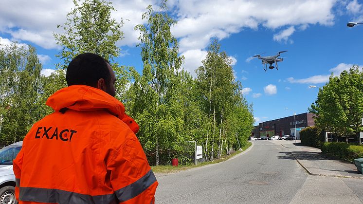 LKF testar att skanna in några fastigheter i sitt bestånd för att öka möjligheterna till bättre service och planering av underhåll.