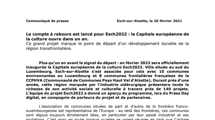 Esch2022_Press Information Press Day2021 FR