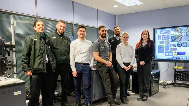 The rail operator's trainee driver apprentices kick off training using desk-based simulators