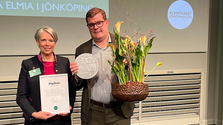 VD och koncernchef Jacob Nilsson tillsammans med landshövding Helena Jonsson