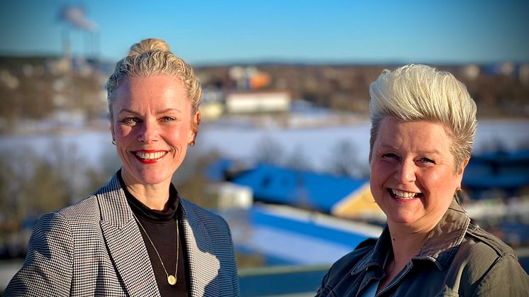 Jennifer Carlsson, Företagsutvecklare Almi och Karin Bååth, VD DRIVE VXO konstaterar att samarbetet burit frukt.