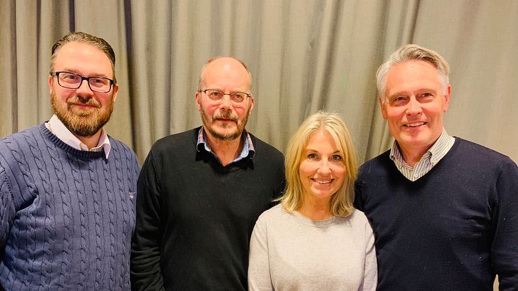 Magnus Larsson Hagabergs Group, Anders Gustafsson  Askersunds industrifastigheter AB, Helen Mononen Hagabergs Group och Michael Mononen Hagabergs Group. 