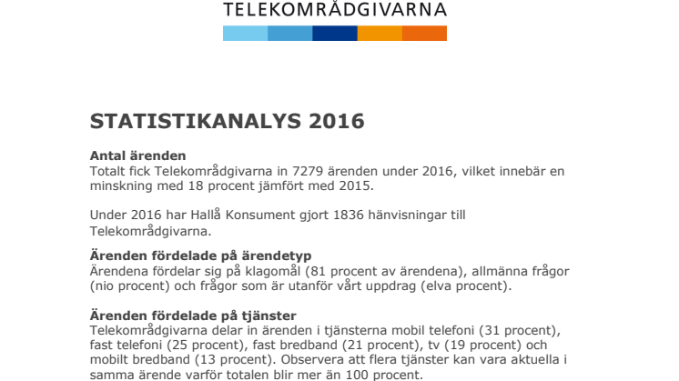 Statistikanalys 2016