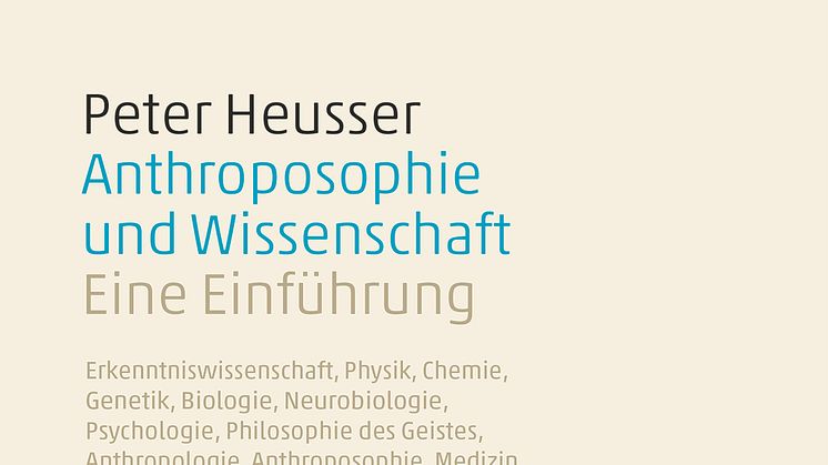 Cover des Buches von Peter Heusser ‹Anthroposophie und Wissenschaft› (Verlag am Goetheanum)