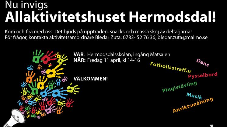 Nu invigs Allaktivitetshuset på Hermodsdal!