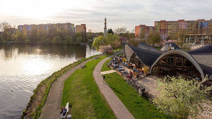 DDR-Architektur: Die "Seerose" an der Neustädter Havelbucht