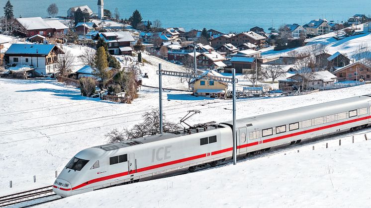 ICE in Faulensee im Berner Oberland (c) Swiss Travel System AG; Fotograf Tobias Ryser