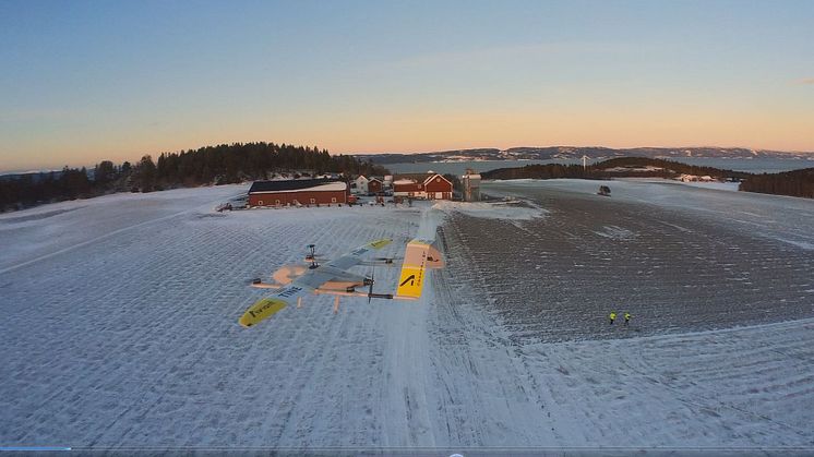 TINE-dronen under en testflygning