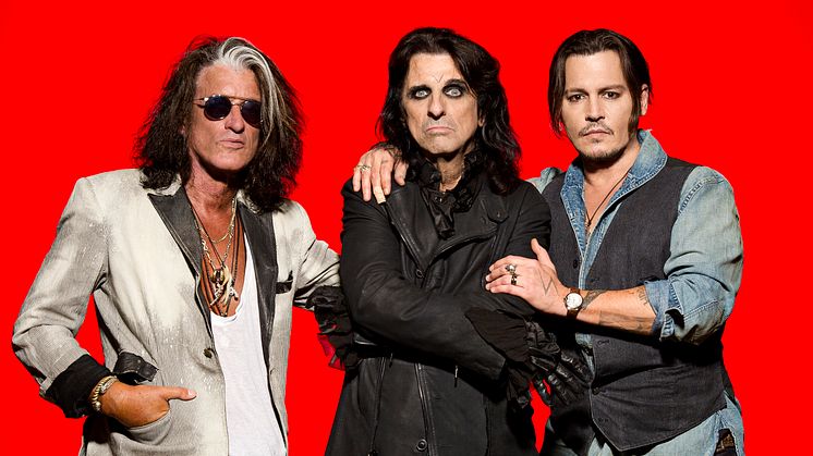 Alice Cooper, Johnny Depp och Joe Perry tar Hollywood Vampires till Grönan