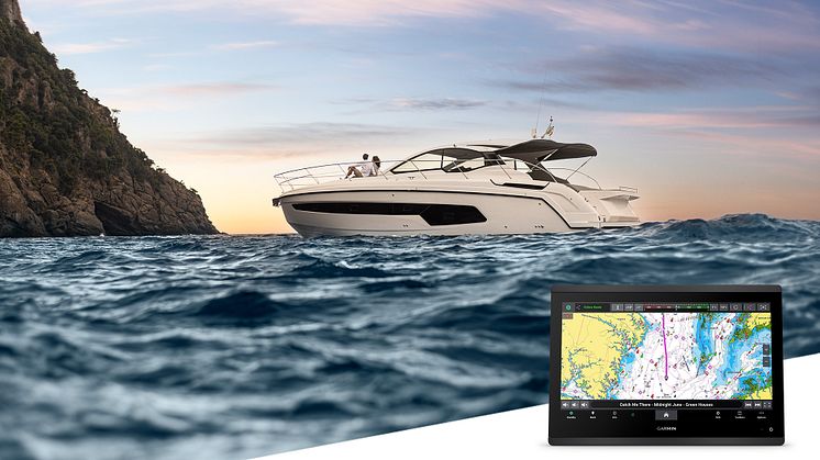 GPSMAP 16x3 adderar ett alternativ med större touchskärm för tydligare presentation och kontroll vid styrplatsen 