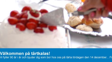 På lördag firar vi vår födelsedag i ett antal av våra bostadsområden...!