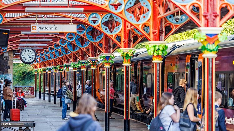 Historic platform canopies restored at Great Malvern station