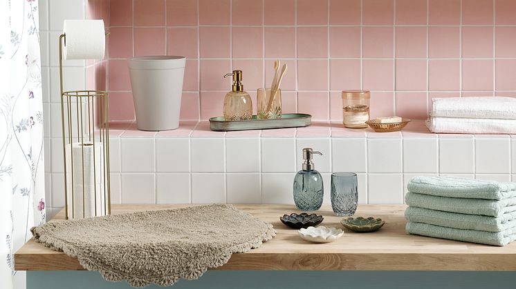 Die neue Nordic Bath Kollektion von JYSK im "Release" Trend