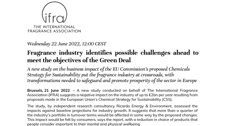 20220622-IFRA-RICARDO report-Press release FINAL.pdf