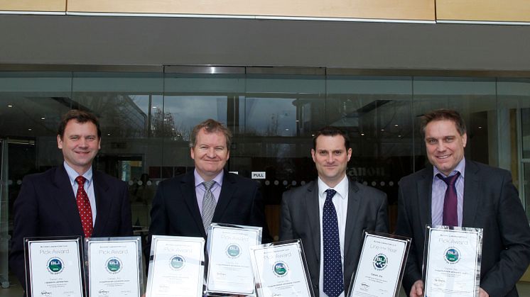 Photos of the Canon team and BLI team with certificates 2