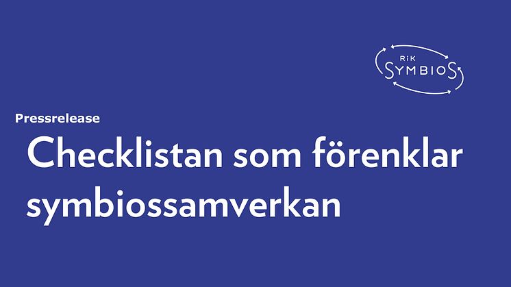 Checklistan som  förenklar symbiossamverkan