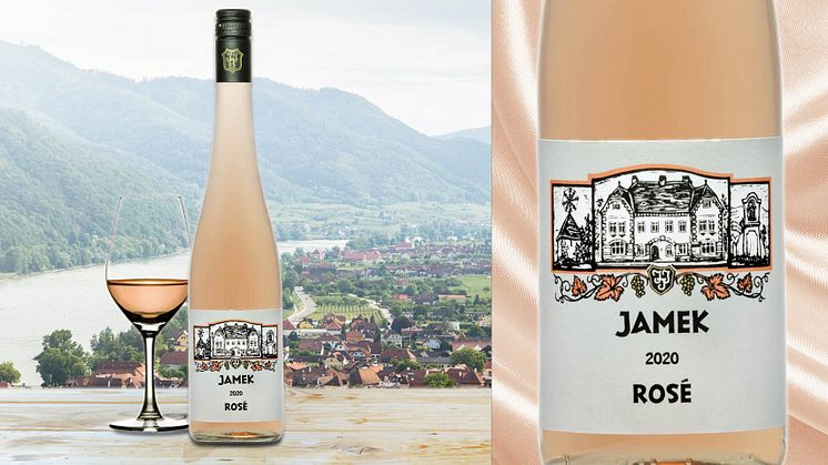 Nu lanseras en serie österrikiska kvalitetsviner från Weingut Jamek i Systembolagets beställningssortiment. Först ut är Jamek Rosé 2020, ett torrt och fruktigt rosévin av Zweigelt och Spätburgunder. Weingut Jamek ligger i DAC-området Wachau.