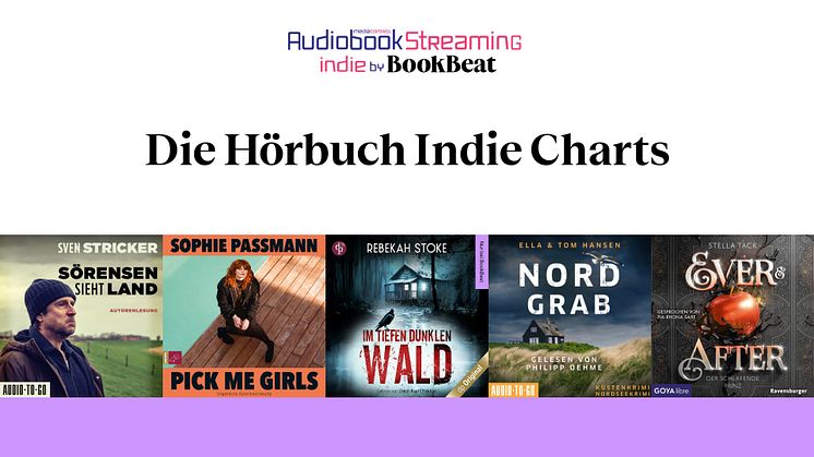 Hörbuch Indie Charts BookBeat & Media Control