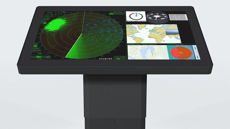 The unique Series X 55” Ultra High Definition Chart & Planning Table acts as a central focus for navigation and operations on workboat bridges