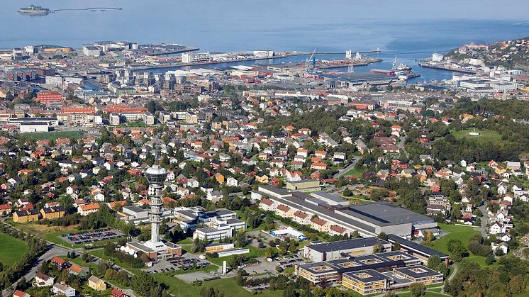 Ocean Space Centre skal erstatter dagens marintekniske senter på Tyholt i Trondheim | Foto: Erik Børseth, Synlig design og foto/NTNU