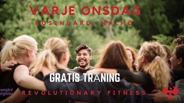 Utomhusträning tillsammans med Rosengård fastigheter och Revolutionary Fitness Sweden.