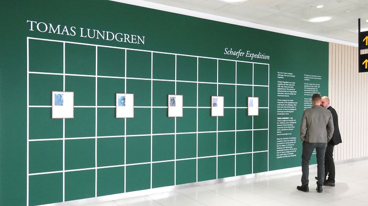 Tomas Lundgrens utställning Schaefer Expedition finns till beskådande på Göteborg Landvetter Airport. Foto: Michelle Boynton