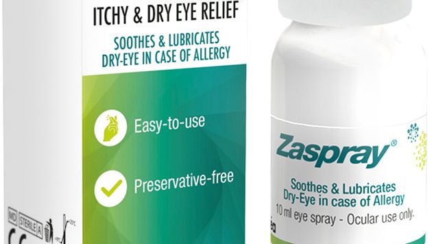 Zaspray - lindrar och smörjer torra ögon vid allergi