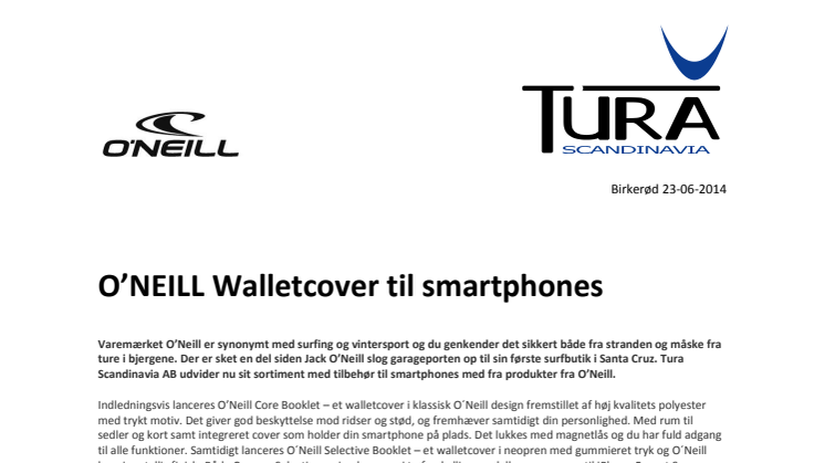 O’NEILL Walletcover til smartphones