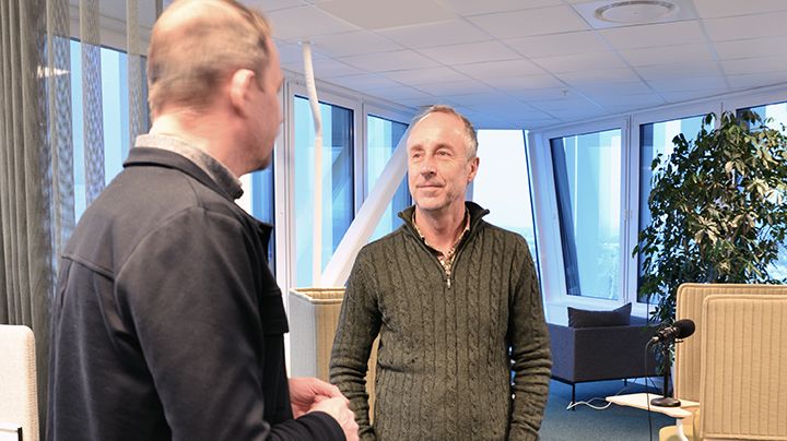 Bengt Randén samtalar om skolutveckling med Ulf Blossing, professor Göteborgs universitet.