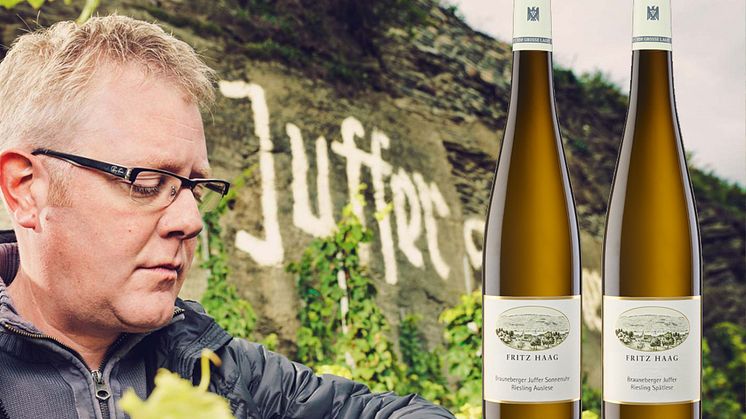 Oliver Haag i vingården Juffer-Sonnenuhr som tillhör de absolut främsta vingårdarna i regionen