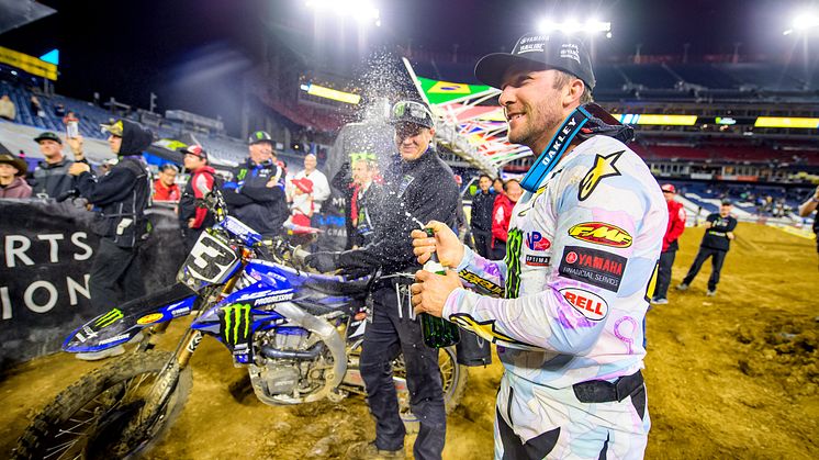  450SX：2位表彰台を獲得した#3 E・トマック（YZ450F）、ランキングも3位浮上