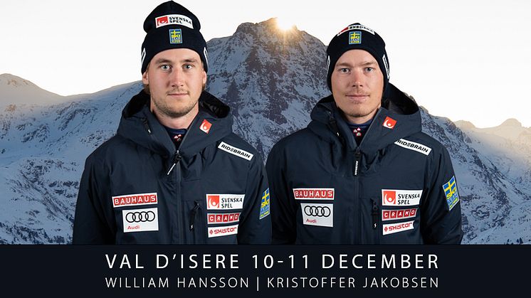 William Hansson gör sin åttonde världscupstart i slalompremiären i Val d'Isere där Kristoffer Jakobsen hoppas få en bra inledning på säsong.