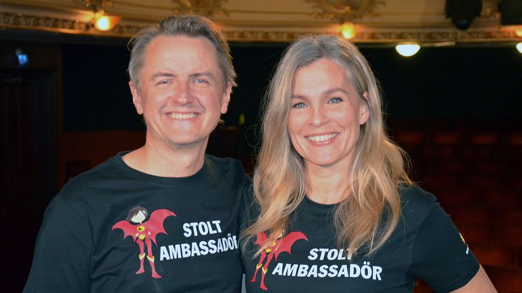 Christer och Cecilie Nerfont, årets ambassadörer för vardagshjältar. 