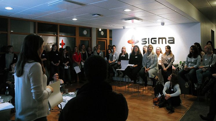 The first Female IT Network meeting in Växjö gathered around 60 participants. Photo: Ellen Blomqvist, Sigma Technology