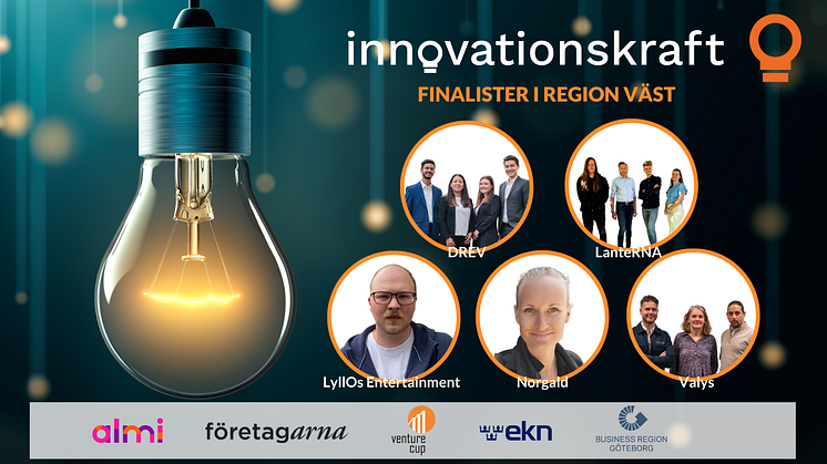 Möt finalisterna i årets omgång av Innovationskraft Väst 2023