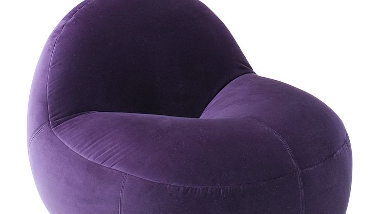 Aubergine Scoop chair from Rosenthal Interieur collection. 