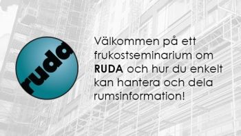 Välkommen på frukostseminarium om RUDA